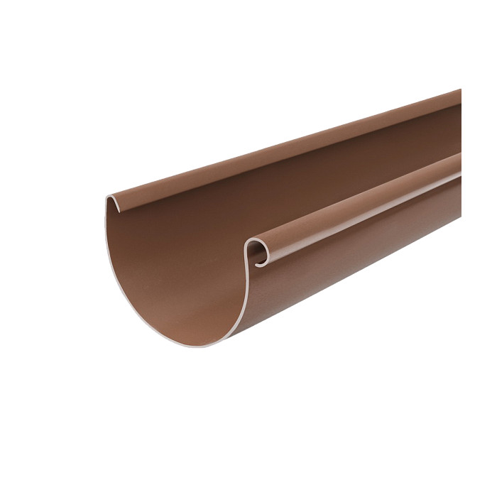 Желоб водосточный, пвх, L-3 м, d-125 мм, коричневый, BRYZA