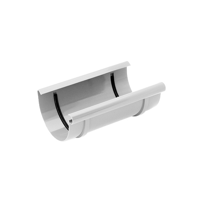 Муфта желоба, пвх, d-125 мм, белый, BRYZA