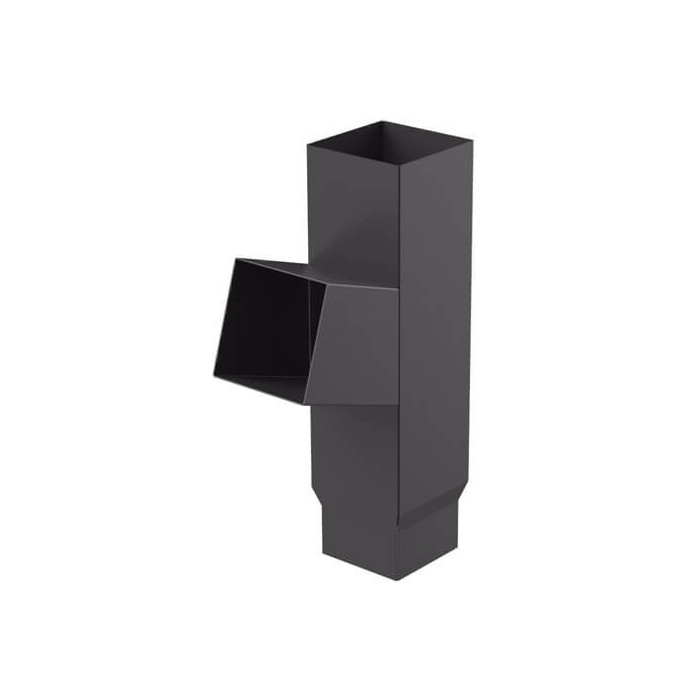 Тройник универсальный 72° STAL2, 125/80 мм, цвет Графит, Galeco