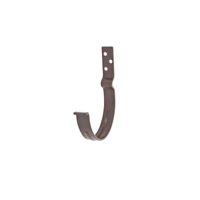 Крюк крепления желоба короткий, сталь, d-125 мм, коричневый, Aquasystem