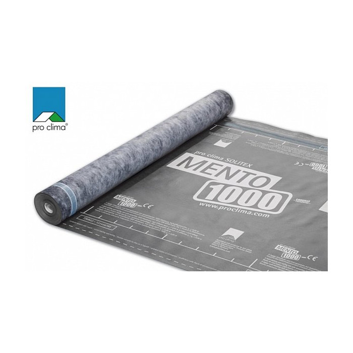 SOLITEX MENTO 1000 connect ветровлагозащитная мембрана (1,5 м х 50 м), Pro clima