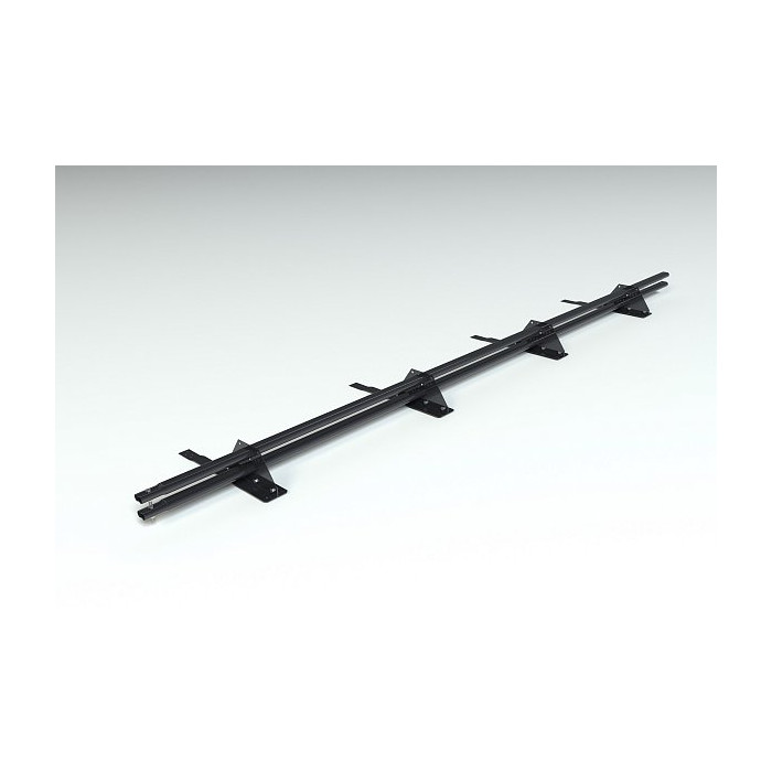 Комплект снегозадержания Prestige ZN 3м., Master для фальцевой кровли, (состав: 4 опоры, 16 зажимов, 2 трубы, комплект крепления), чёрный тёмный, Roofsystems